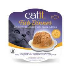 Catit Fish Dinner, Crab Flavour & Pumpkin - 80 g