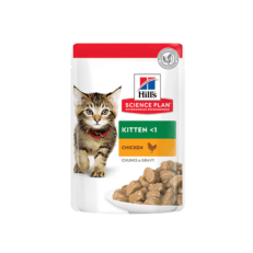 Hill’s Science Plan Tender Chunks in Gravy Kitten Food with Chicken - 85g Pouch