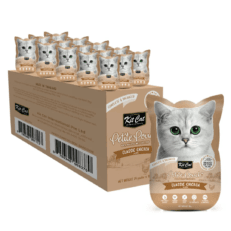 Kit Cat Petite Pouch Complete & Balanced Classic Chicken Cat Food in Aspic - 24 Pouches