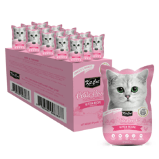 Kit Cat Petite Pouch Complete & Balanced Kitten Chicken Cat Food in Aspic - 24 Pouches