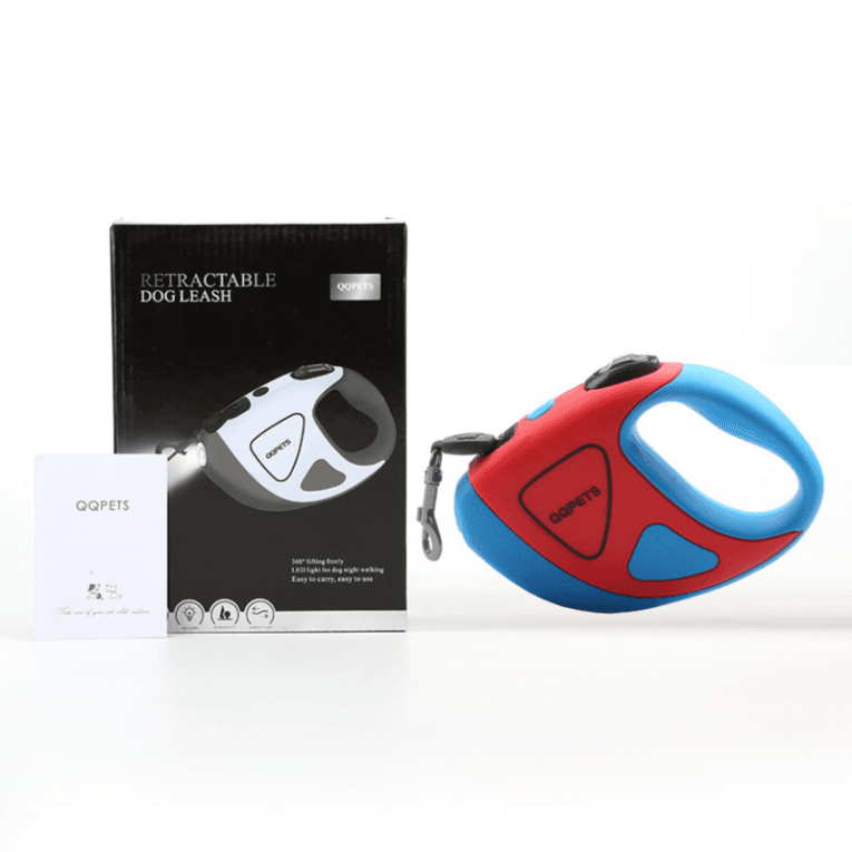 LED-Enhanced Retractable Dog Leash – 3 m