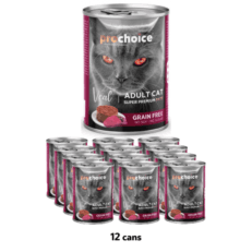ProChoice Adult Cat Veal Pat? - 400g x 12 Cans