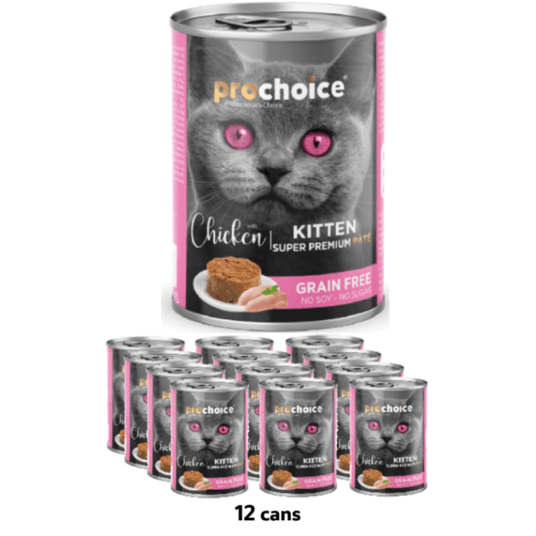 ProChoice Chicken Paté Kitten Wet Food - 400g x 12 Cans