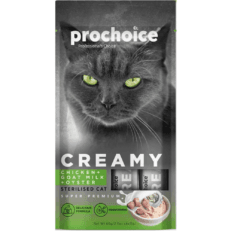 ProChoice Creamy Treats Chicken & Goat Milk & Oyster 60g (4 x 15g)