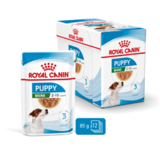 Royal Canin Size Health Nutrition Mini Puppy Wet Food - Pouches 12 x 85g