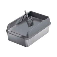 Stainless Steel Litter Box Large – Size: 50×35×15cm