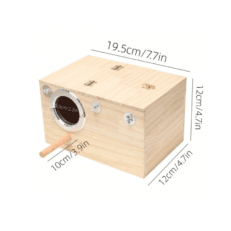 Bird Nesting Box – Wood Breeding House (1pc)