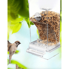Parrot Food Dispenser – Anti-scatter Automatic Bird Feeder (1pc)