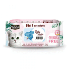 Kit Cat 5-in-1 Cat Wipes Baby Powder 80pcs