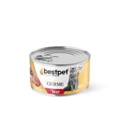 BestPet Gurme Adult Cat Beef in Jelly with Taurine ? Premium Cat Wet Food (85g)