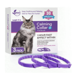 3-Pack Calming Collars for Cats & Kittens – Adjustable Pheromone Breakaway Collars for Stress & Anxiety Relief