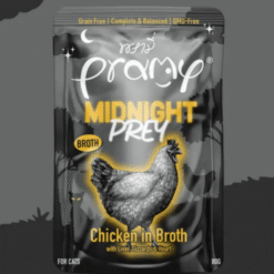 Pramy Midnight Prey – Chicken in Broth Recipe Wet Food for Cats, 80g
