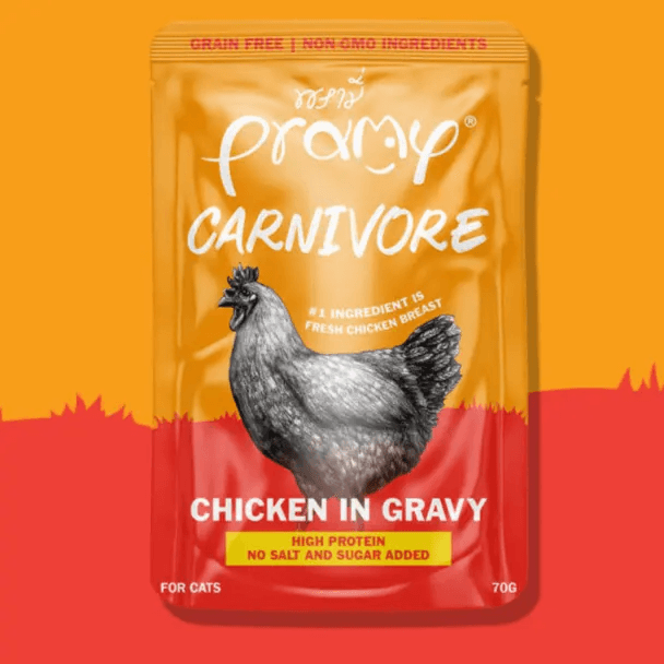 Pramy Carnivore – Chicken in Gravy Wet Food for Cats, 70g