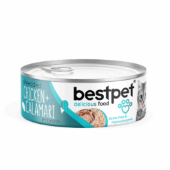 BESTPET Shredded Cat Chicken & Calamari in Broth 70g