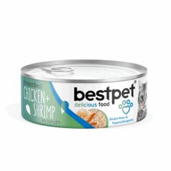 BESTPET Shredded Cat Chicken & Shrimp in Broth 70g