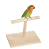 Bird Training Stand – Wooden Desktop Perch For Small Parrots (1pc)