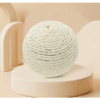 Cat Scratching Ball Toy – Interactive & Stress Relief - White