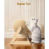 Cat Scratching Toy Ball - Sisal Scratcher, Cat Exercise Wheel, and Interactive Climbing Toy