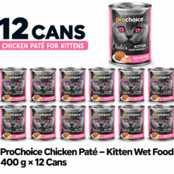 ProChoice Chicken Pat- Kitten Wet Food - 400g x 12 Cans
