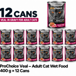 ProChoice Adult Cat Veal Pat - 400g x 12 Cans