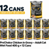 ProChoice Chicken Pat Cat Wet Food - 400g x 12 Cans