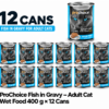 ProChoice Fish & Vegetables Cat Wet Food - 400g x 12 Cans