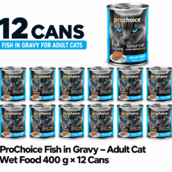 ProChoice Fish & Vegetables Cat Wet Food - 400g x 12 Cans