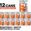 Bestpet Cat With Salmon In Gravy Wet Cat Food 400g x12