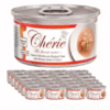Cherie Flaked Yellowfin Mix Skipjack Tuna with Wild Salmon Entr?es in Gravy Cat Wet Food - 24 x 80g