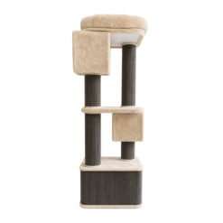Alternative view of Fancy Grey and White Cat Tree and Scratcher (60x60x194 cm)