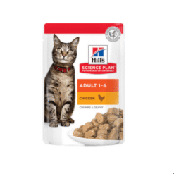 Hill?s Science Plan Adult Wet Cat Food Chicken Pouches 85g