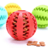 Interactive Dog Ball Toy - Elasticity Puppy Chew Toy, Tooth Cleaning Rubber Food Ball