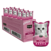 Kit Cat Petite Pouch Cat Wet Food - Tuna & Beef - 70g x 24 Pouches