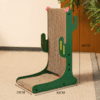 L-Shaped Cactus-Themed Cat Scratcher and Lounger