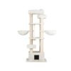 Fancy White Cat Tree and Scratcher (80x60x203 cm)