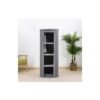 Modern Tower Cat Tree with Multi-Level Platforms and Rope Toy - Dark Gray color-50x50x120cm