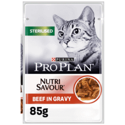 PRO PLAN Sterilised Wet Cat Food with Beef Grilled in Gravy ? 85g