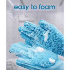 Pet Grooming Gloves – Silicone Brush Hair Remover (1 Pair)