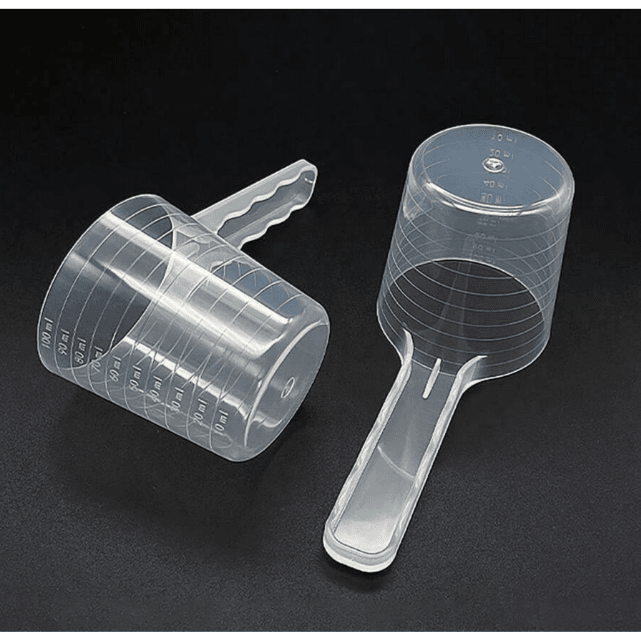 Plastic Measuring Spoon 100ml with Scale – 2 Pcs Pet Feeding Scoop