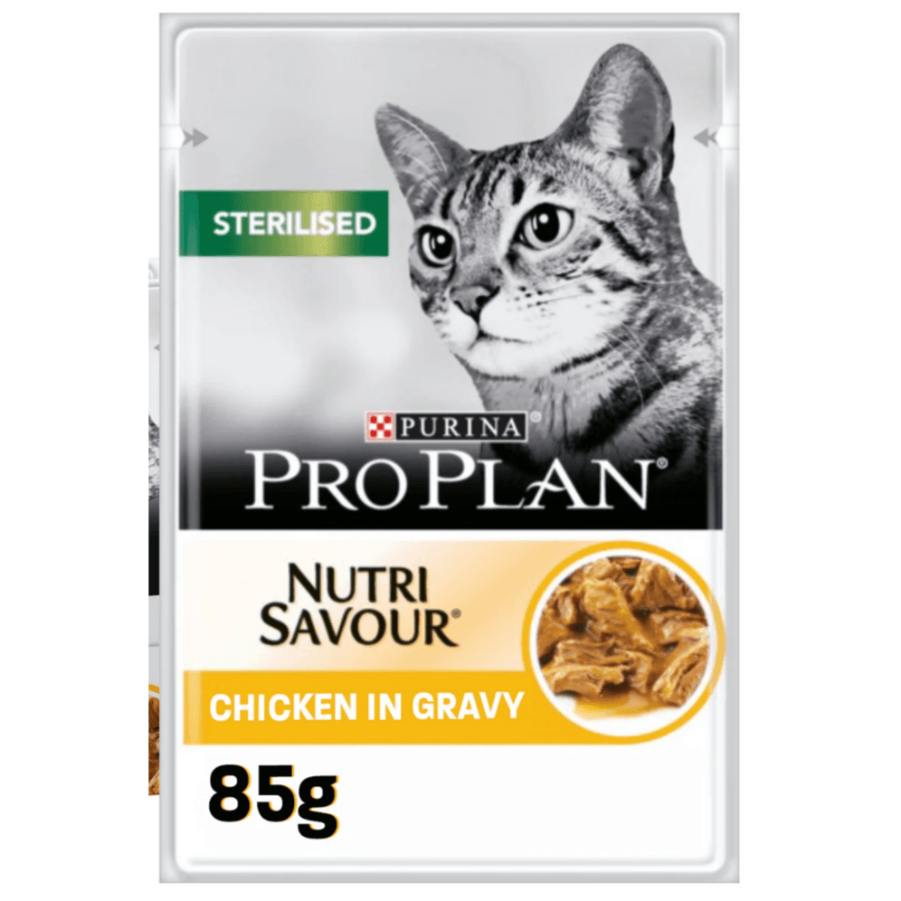 Pro Plan Sterilised Adult Wet Cat Food With Chicken Grilled In Gravy ? 85g