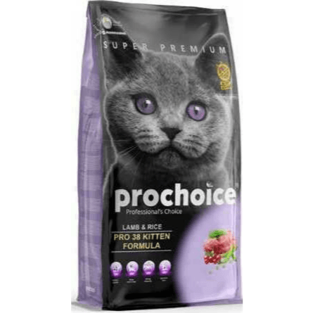 ProChoice Cat Pro 38 Kitten Plus Lamb & Rice - 15 KG