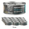 ProChoice Deluxe Shredded Chicken & Calamari in Broth Cat Wet Food - 12 Cans