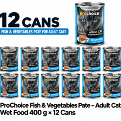 ProChoice Fish & Vegetables Cat Wet Food - 400g x 12 Cans