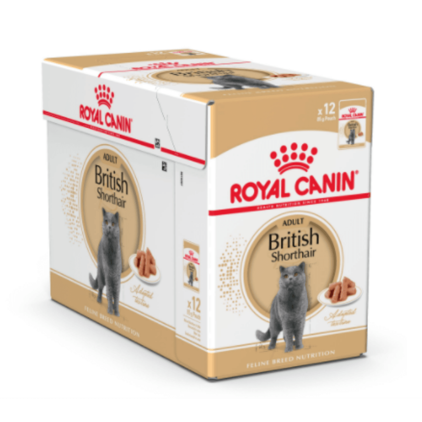 Royal Canin Feline Breed Nutrition British Shorthair Wet Food - Pouches 12 x 85g