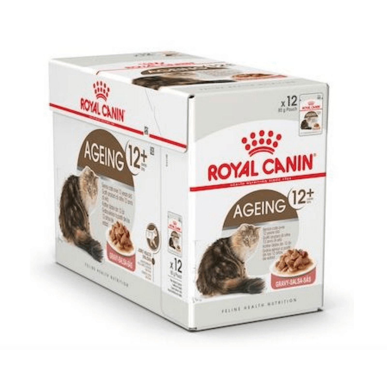 Royal Canin Feline Health Nutrition Ageing 12+ Gravy Wet Food - Pouches 12 x 85g