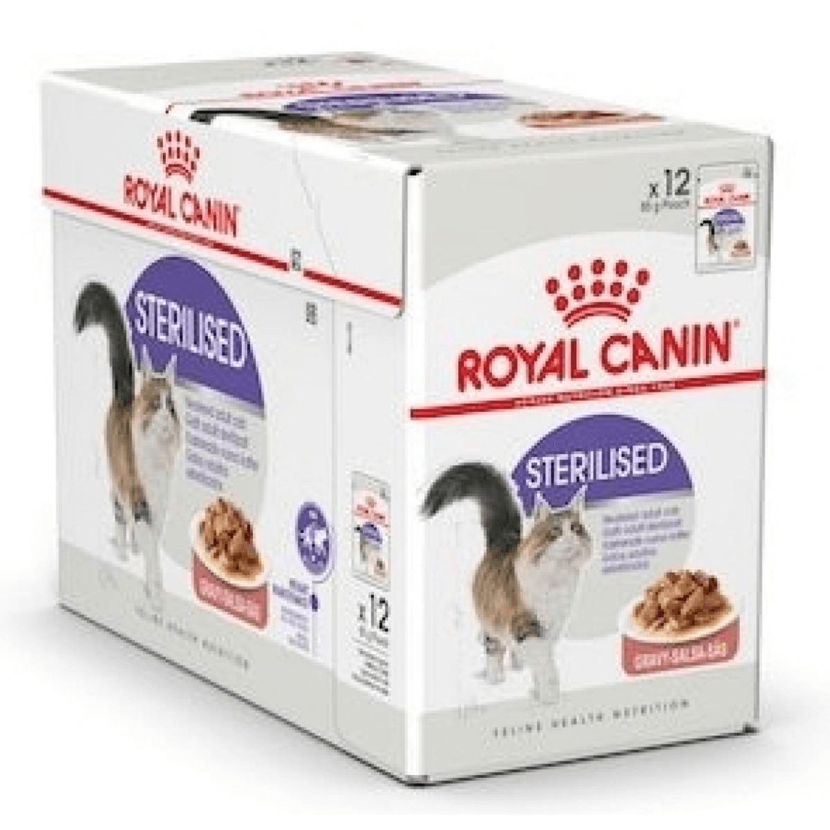 Royal Canin Feline Health Nutrition Sterilised Gravy Wet Food - Pouches 12 x 85g