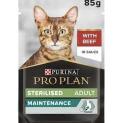 PRO PLAN Sterilised Wet Cat Food with Beef Grilled in Gravy ? 85g
