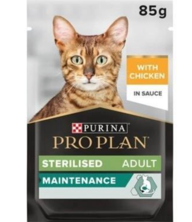 Pro Plan Sterilised Adult Wet Cat Food With Chicken Grilled In Gravy ? 85g