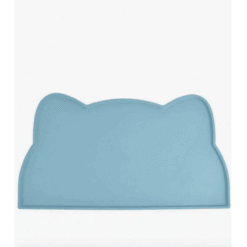 Silicone Waterproof, Anti-Slip, and Leak-Proof Pet Food Tray Mat - Blue