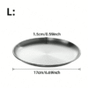 Stainless Steel Cat Bowl – 6.7" Shallow Dish For Food (1pc)